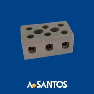 CONECTOR PORC.3P 10MM A.SANTOS 2220 CART.